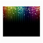 Colorful Space Rainbow Stars Small Glasses Cloth (2-Side) Front