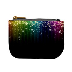 Colorful Space Rainbow Stars Mini Coin Purses