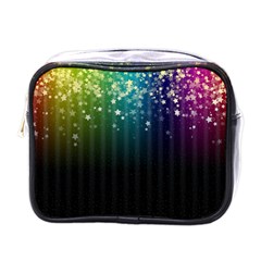 Colorful Space Rainbow Stars Mini Toiletries Bags