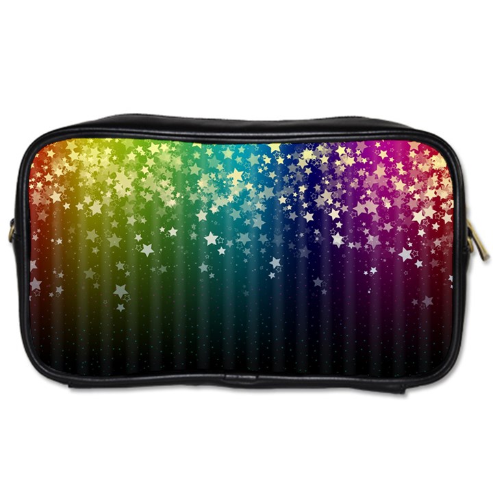 Colorful Space Rainbow Stars Toiletries Bags 2-Side