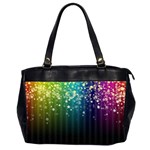 Colorful Space Rainbow Stars Office Handbags (2 Sides)  Front