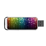 Colorful Space Rainbow Stars Portable USB Flash (One Side) Front