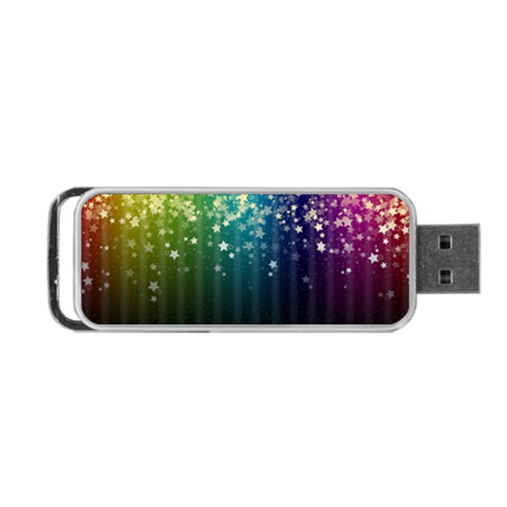 Colorful Space Rainbow Stars Portable USB Flash (One Side)