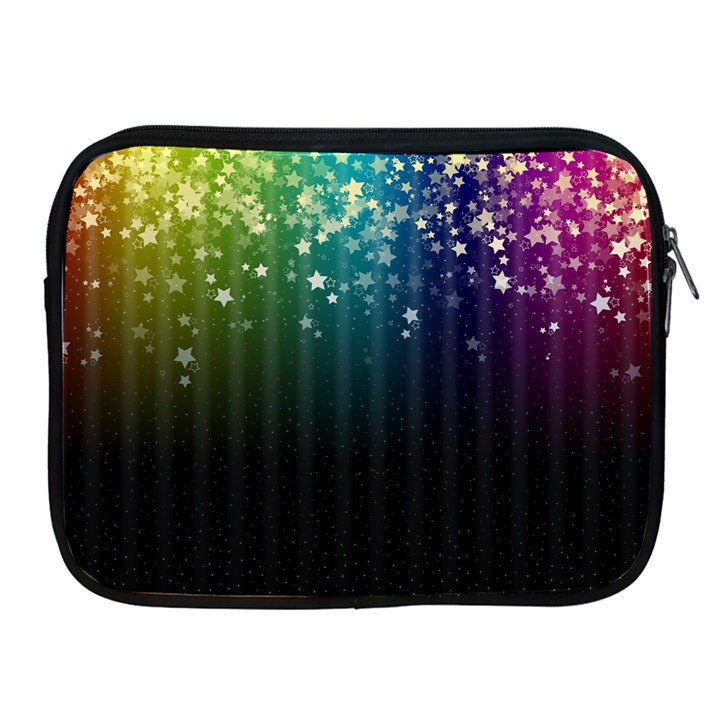 Colorful Space Rainbow Stars Apple iPad 2/3/4 Zipper Cases