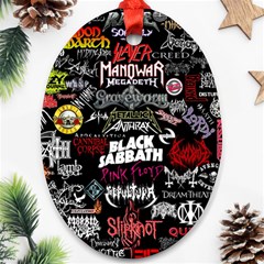 Metal Bands College Ornament (Oval)