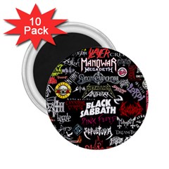 Metal Bands College 2.25  Magnets (10 pack) 