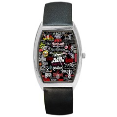 Metal Bands College Barrel Style Metal Watch