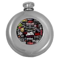 Metal Bands College Round Hip Flask (5 oz)