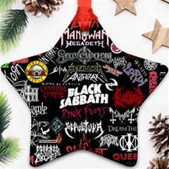 Metal Bands College Star Ornament (Two Sides)