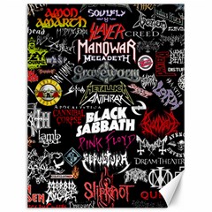 Metal Bands College Canvas 12  x 16  