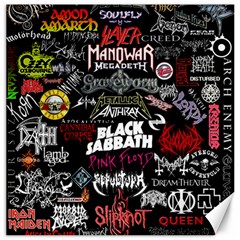 Metal Bands College Canvas 16  x 16  