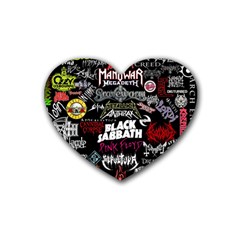 Metal Bands College Heart Coaster (4 pack) 