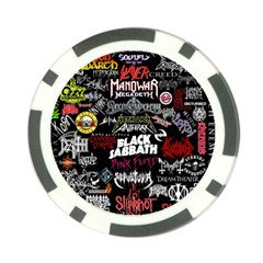 Metal Bands College Poker Chip Card Guard