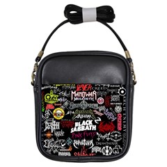 Metal Bands College Girls Sling Bags