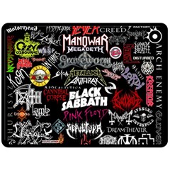 Metal Bands College Fleece Blanket (Large) 