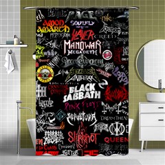 Metal Bands College Shower Curtain 48  x 72  (Small) 