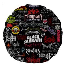 Metal Bands College Large 18  Premium Round Cushions