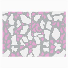 Pink Grey White Cow Print Large Glasses Cloth by LoolyElzayat