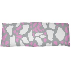 Pink Grey White Cow Print Body Pillow Case Dakimakura (two Sides) by LoolyElzayat