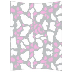 Pink Grey White Cow Print Back Support Cushion by LoolyElzayat