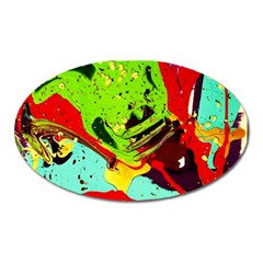 Untitled Island 6 Oval Magnet by bestdesignintheworld