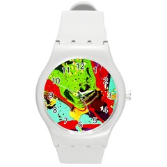 Untitled Island 6 Round Plastic Sport Watch (m) by bestdesignintheworld