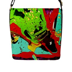 Untitled Island 6 Flap Messenger Bag (l)  by bestdesignintheworld