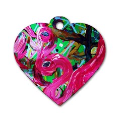 Flamingo   Child Of Dawn 1 Dog Tag Heart (two Sides) by bestdesignintheworld