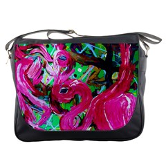 Flamingo   Child Of Dawn 1 Messenger Bags by bestdesignintheworld