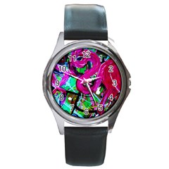 Flamingo   Child Of Dawn 2 Round Metal Watch by bestdesignintheworld