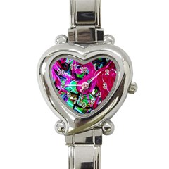 Flamingo   Child Of Dawn 2 Heart Italian Charm Watch by bestdesignintheworld