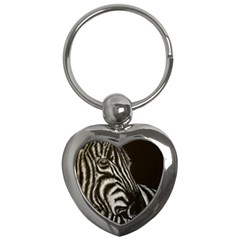 Zebra Key Chains (heart)  by ArtByThree