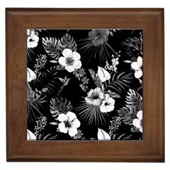 Tropical Pattern Framed Tiles by Valentinaart