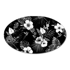 Tropical Pattern Oval Magnet by Valentinaart