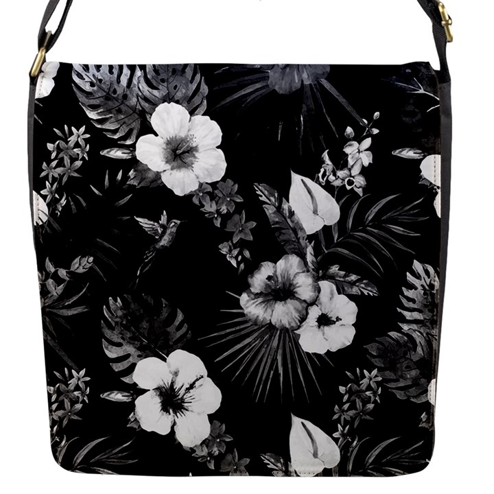 Tropical pattern Flap Messenger Bag (S)