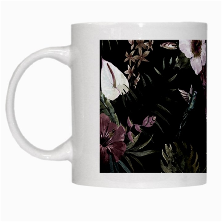 Tropical pattern White Mugs