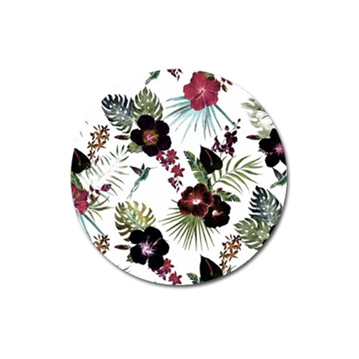 Tropical pattern Magnet 3  (Round)