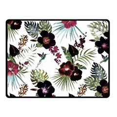 Tropical Pattern Fleece Blanket (small) by Valentinaart