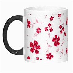 Sweet Shiny Floral Red Morph Mugs by ImpressiveMoments