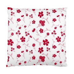 Sweet Shiny Floral Red Standard Cushion Case (two Sides) by ImpressiveMoments