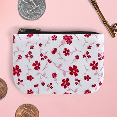 Sweet Shiny Floral Red Mini Coin Purses by ImpressiveMoments