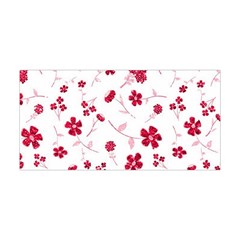 Sweet Shiny Floral Red Yoga Headband by ImpressiveMoments