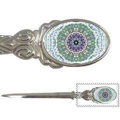 Hearts In A Decorative Star Flower Mandala Letter Openers by pepitasart