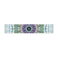 Hearts In A Decorative Star Flower Mandala Flano Scarf (mini) by pepitasart