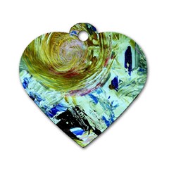 June Gloom 6 Dog Tag Heart (one Side) by bestdesignintheworld