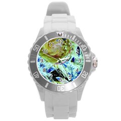 June Gloom 6 Round Plastic Sport Watch (l) by bestdesignintheworld