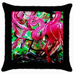 Flamingo   Child Of Dawn 9 Throw Pillow Case (black) by bestdesignintheworld