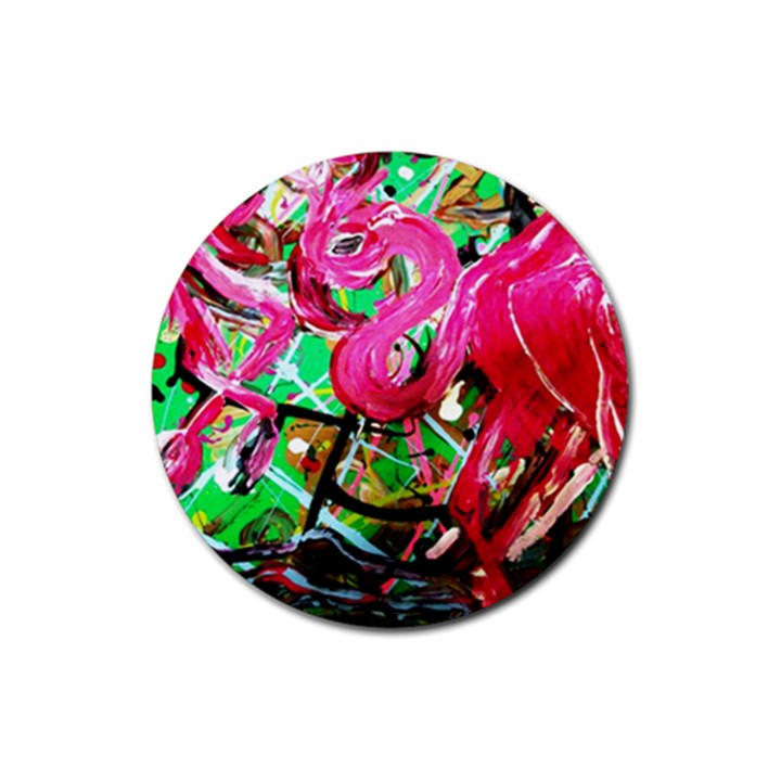 Flamingo   Child Of Dawn 9 Rubber Coaster (Round) 