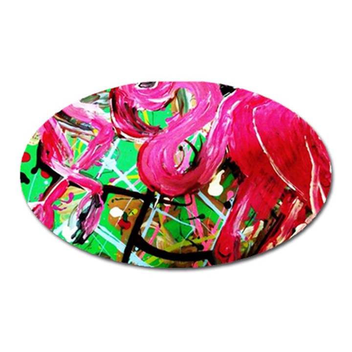 Flamingo   Child Of Dawn 9 Oval Magnet