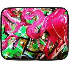 Flamingo   Child Of Dawn 9 Fleece Blanket (mini) by bestdesignintheworld